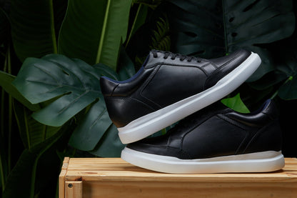 J1562 - 2.6 Inches Taller (Black) - Men's Sneakers