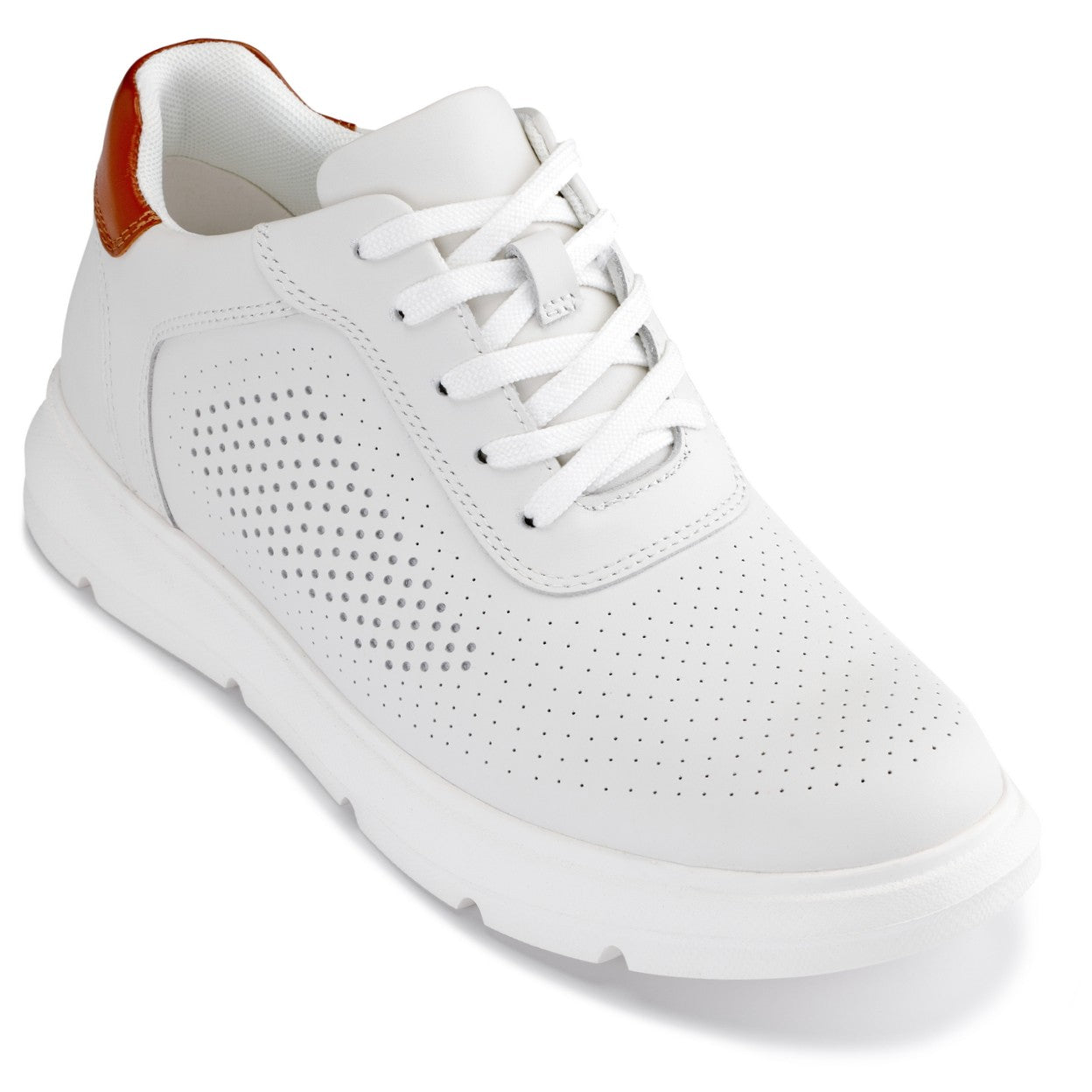 J1581  - 2.6 Inches Taller (White) - Lightweight Casual Men's Walker Shoes