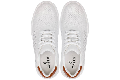 J1581  - 2.6 Inches Taller (White) - Lightweight Casual Men's Walker Shoes