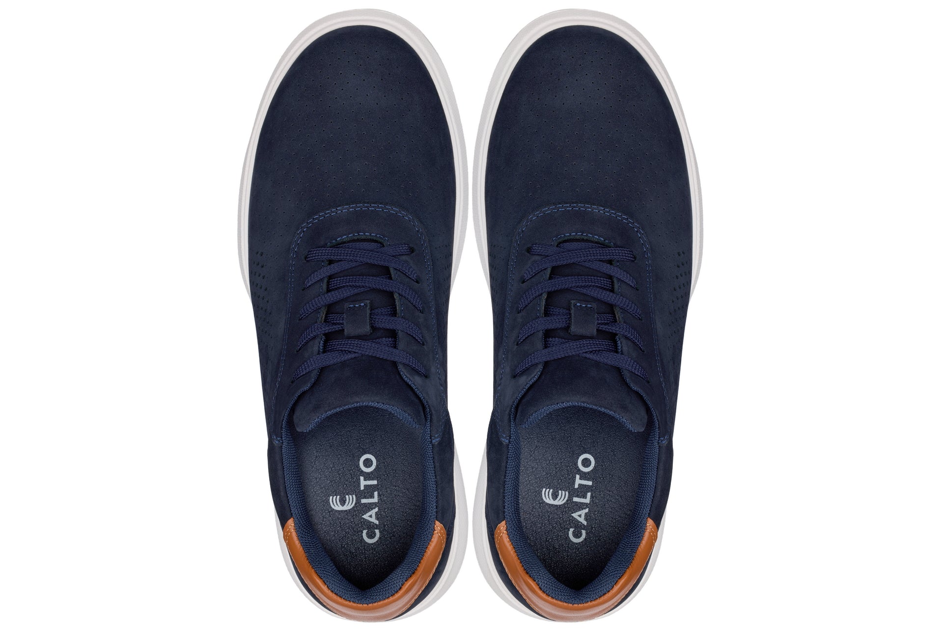 J1582  - 2.6 Inches Taller (Nubuck Navy) - Lightweight Casual Men's Walker Shoes
