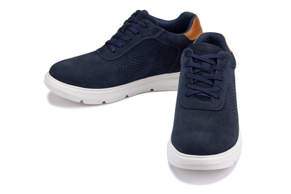 J1582  - 2.6 Inches Taller (Nubuck Navy) - Lightweight Casual Men's Walker Shoes