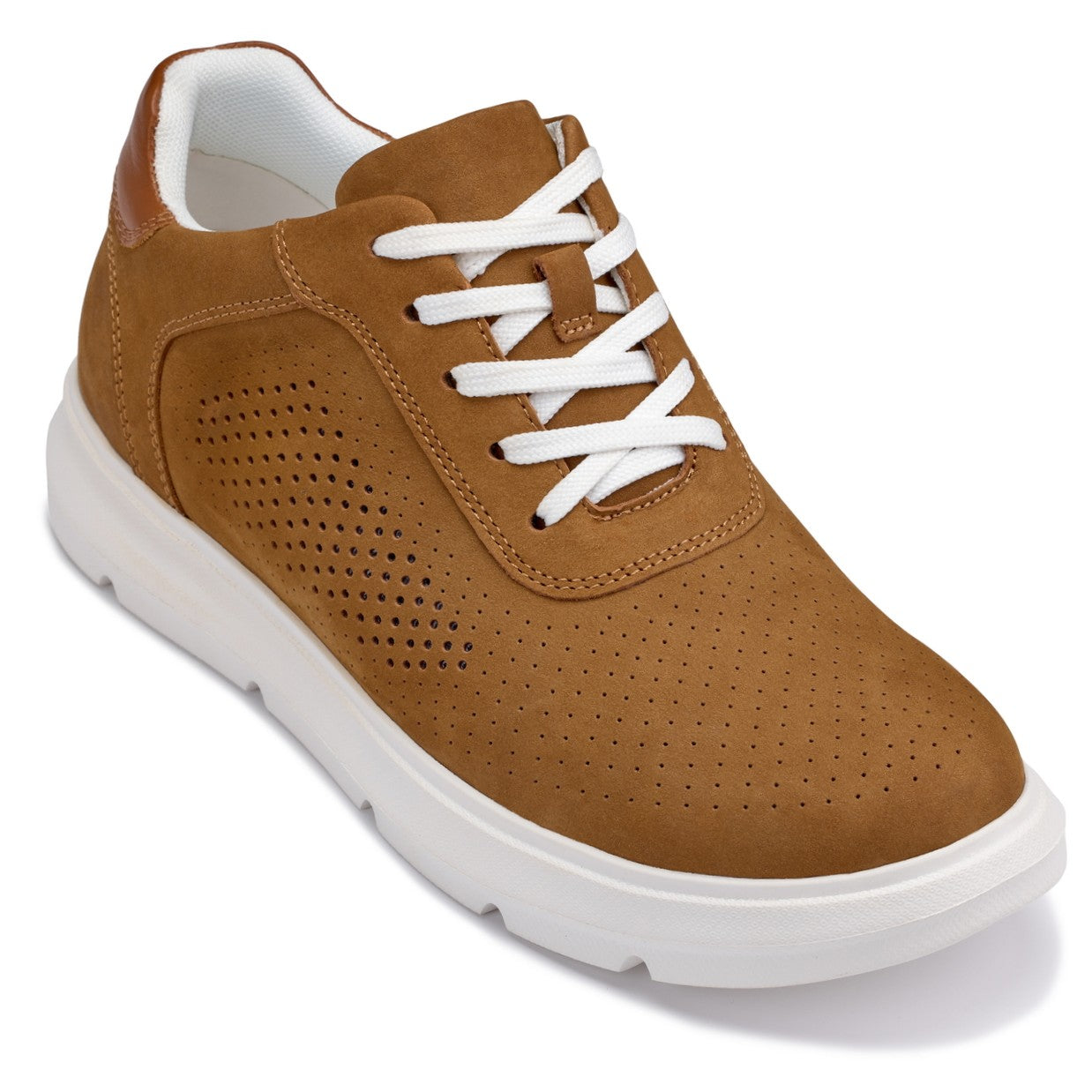 J1583  - 2.6 Inches Taller (Nubuck Brown) - Lightweight Casual Men's Walker Shoes