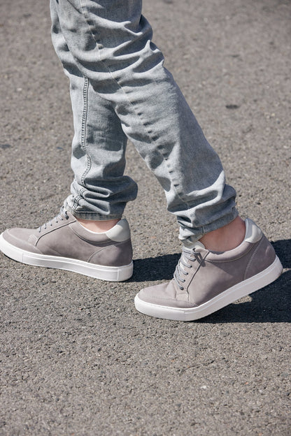 J1855 - 2.6 Inches Taller (Grey) - Men's Sneakers