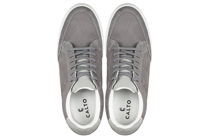 J1855 - 2.6 Inches Taller (Grey) - Men's Sneakers