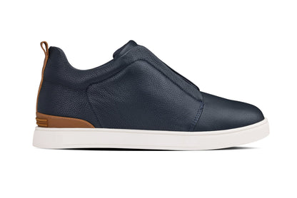 J1934  - 2.6 Inches Taller (Navy) - Slip-On Men's Snoafers