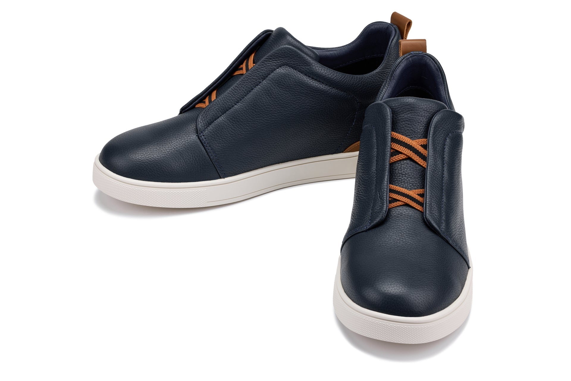 J1934  - 2.6 Inches Taller (Navy) - Slip-On Men's Snoafers