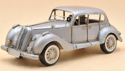 Silver BMW 328 Roadster 1930's 1940's Automobile Classic Model Car Die Cast