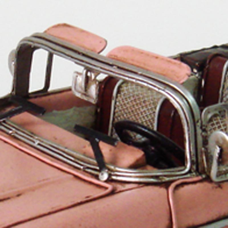 Hand Made Vintage Pink 1957 Chevrolet Bel Air Nomad Die Cast Model Car