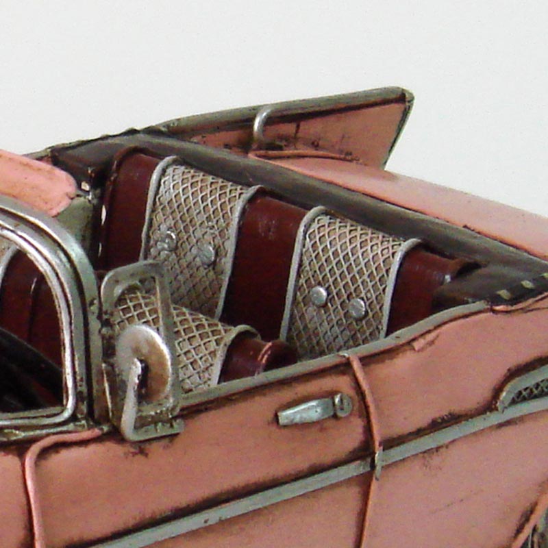 Hand Made Vintage Pink 1957 Chevrolet Bel Air Nomad Die Cast Model Car