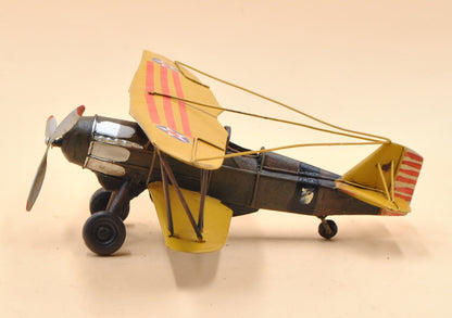 Home Decor Retro Biplane Model Home Decoration US World War II Metal Airplane