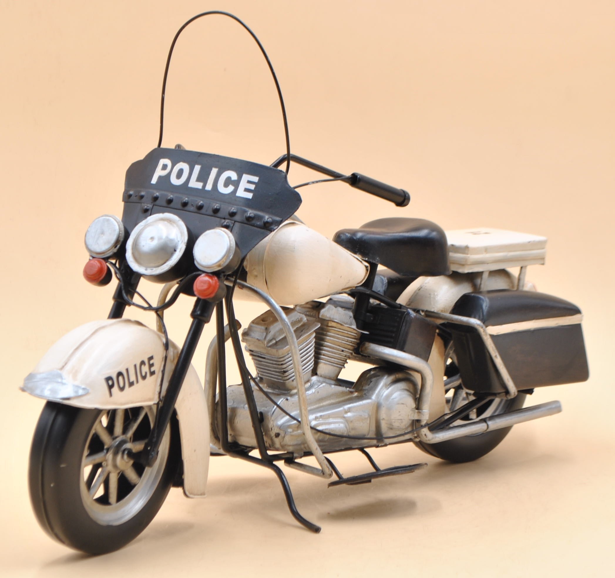 1978 Electra Glide Police Motorcycle Model handmade antique Vintage Art