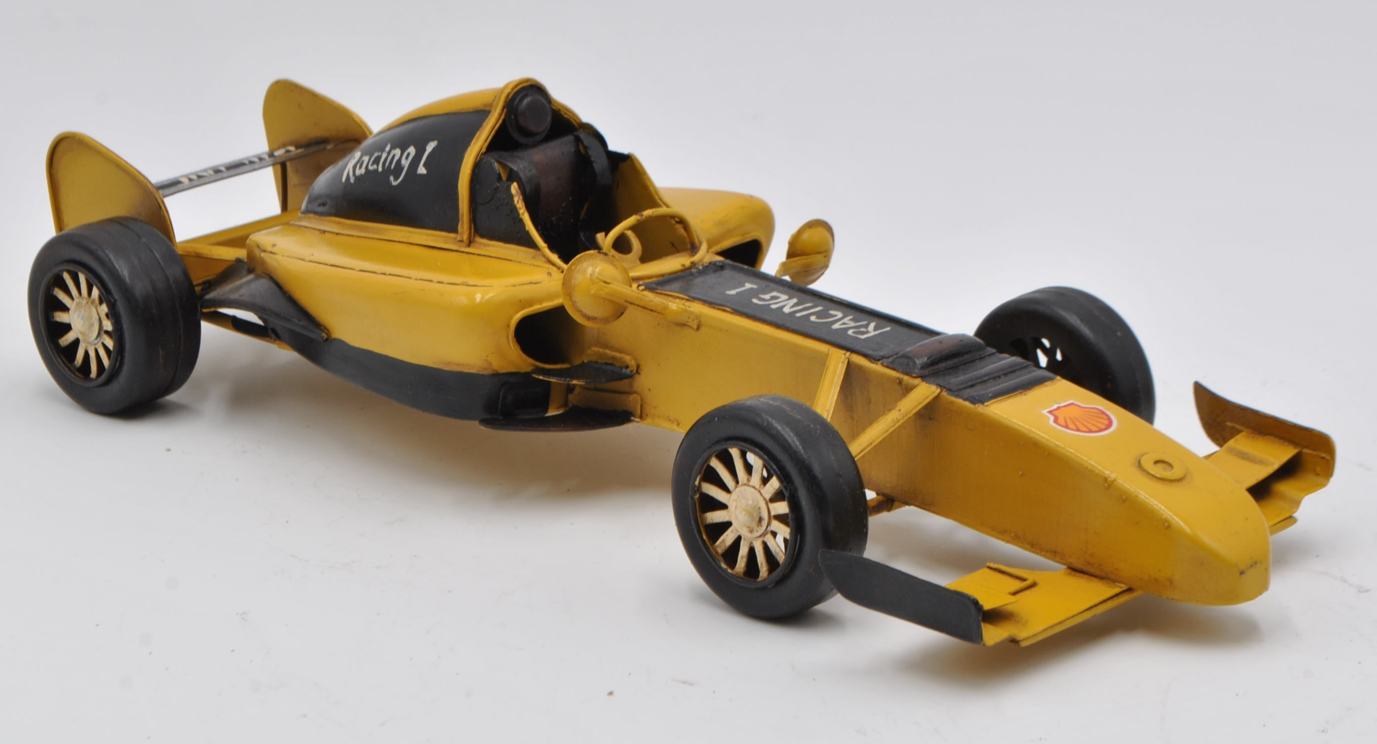 Vintage 2001 FERRARI F1 Yellow Car Racing 1 Car Automobile Masterpiece