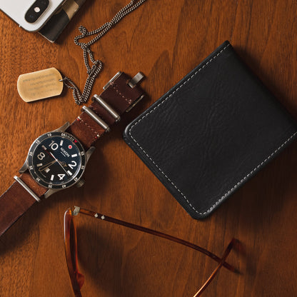 Large Billfold Wallet - Black