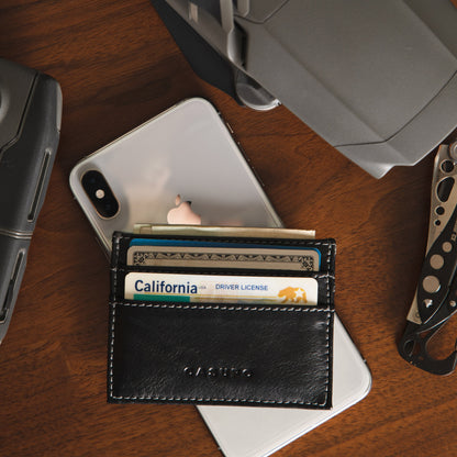 Slim Card Holder Wallet - Black