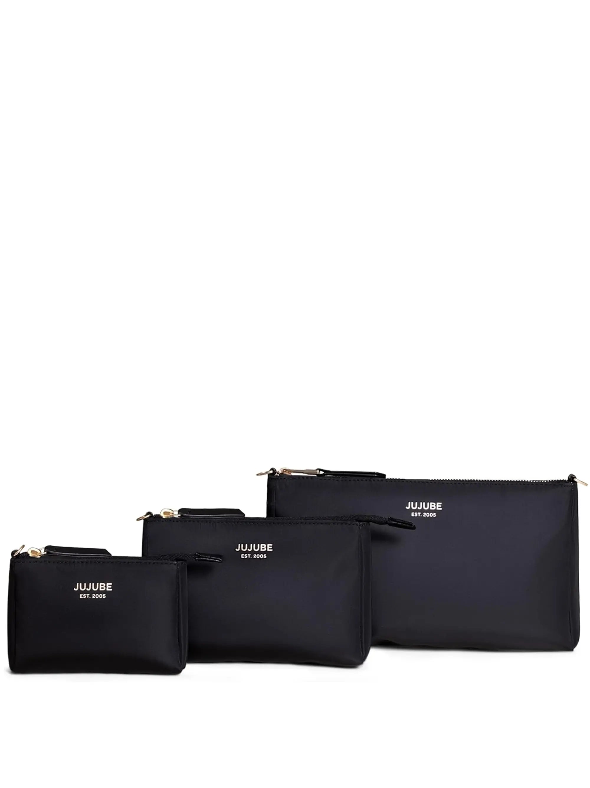 3-piece Pouch Set Black