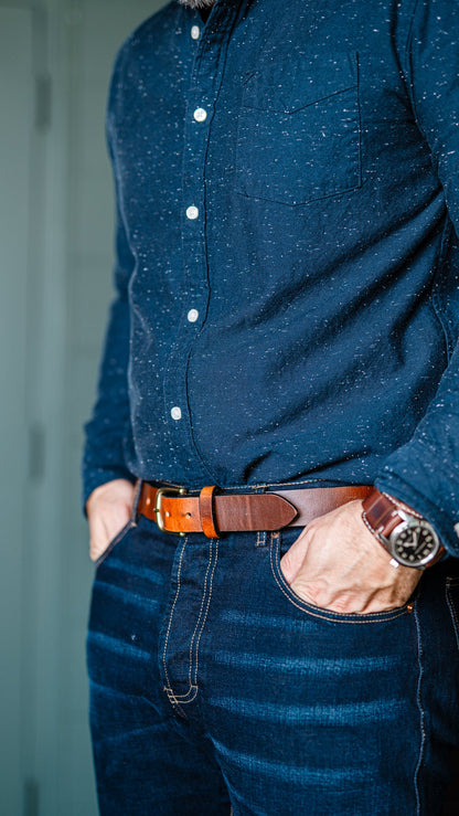 Handmade Leather Belt | Wickett and Craig English Bridle | British Tan