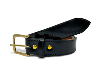 Handmade Leather Belt | Horse Butt | Black