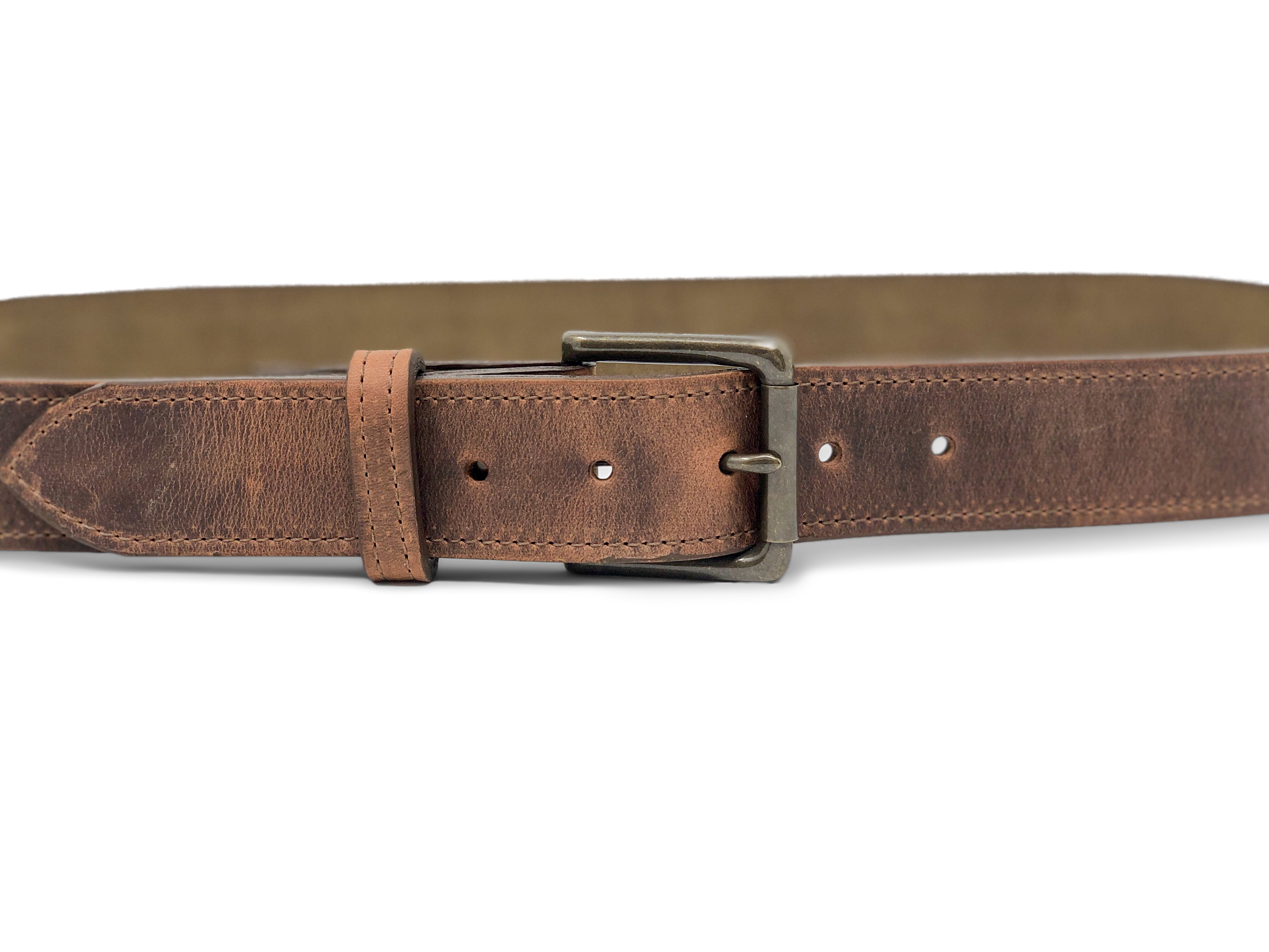 Handmade Leather Belt | Red Wing Copper Rough and Tough