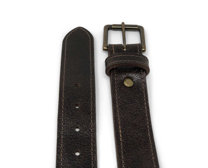 Handmade Leather Belt | Horween Java Waxed Flesh Leather |