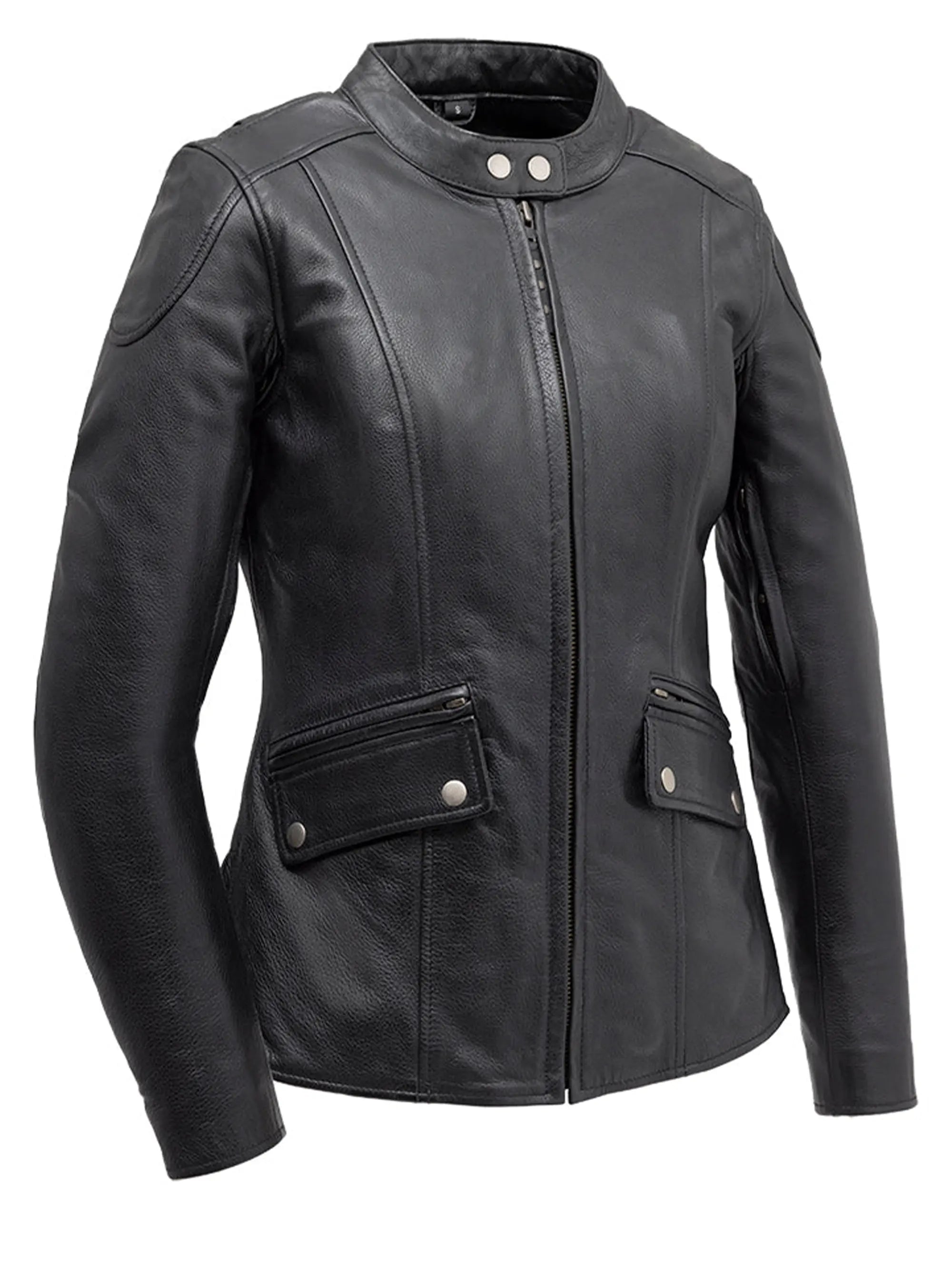 Jewel - Women's Motorcycle Leather Jacket