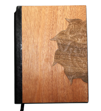 Wooden Journal / Planner | Yoga Mandala Inlay