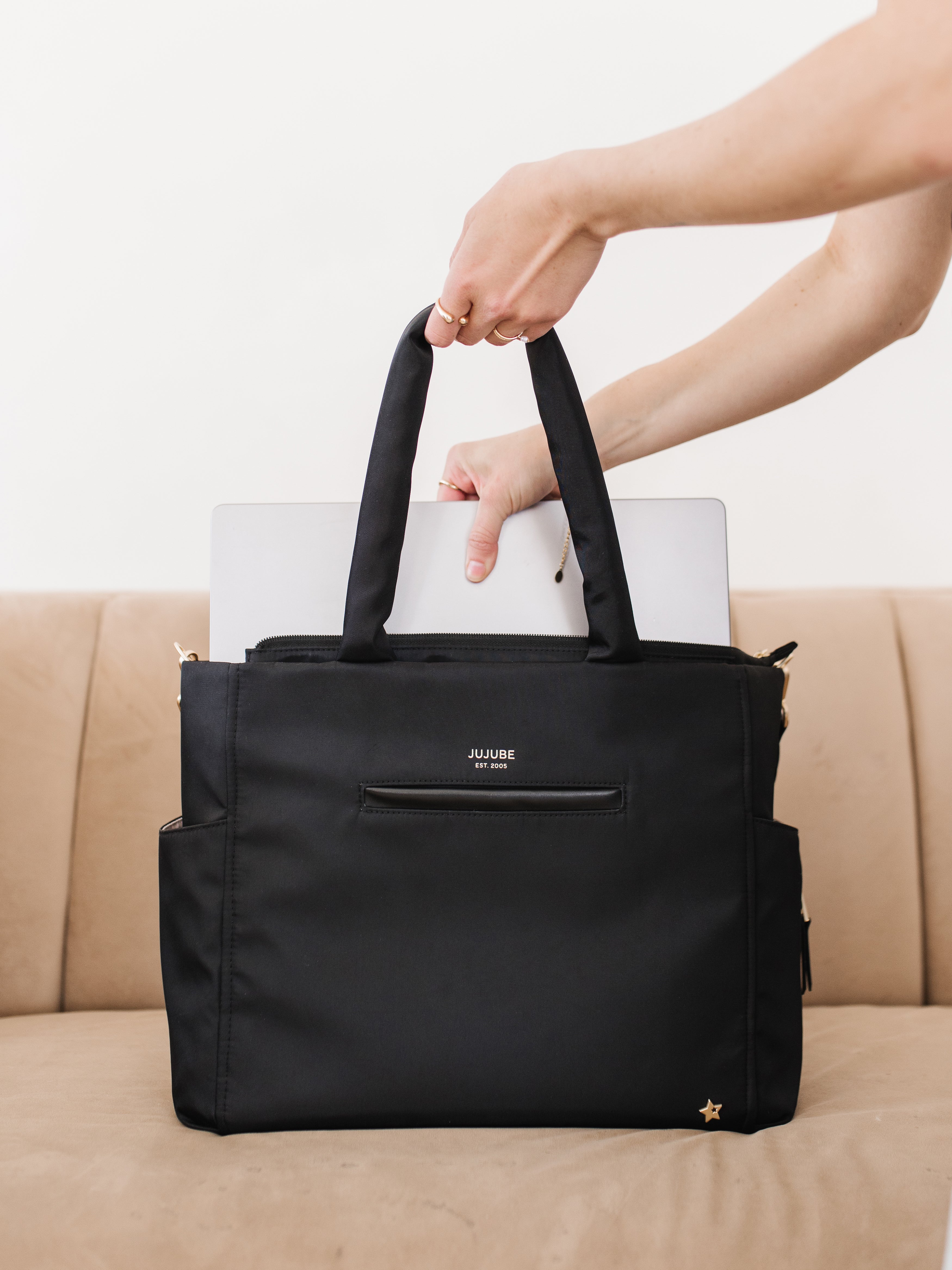 Utility-Strap Tote Black