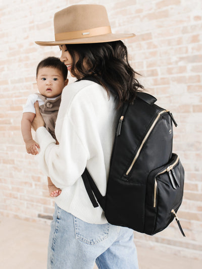 Everyday Backpack Diaper Bag - Black