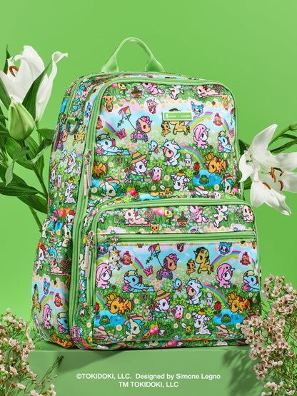 tokidoki Zealous Diaper Bag Backpack - Meadow Blooms