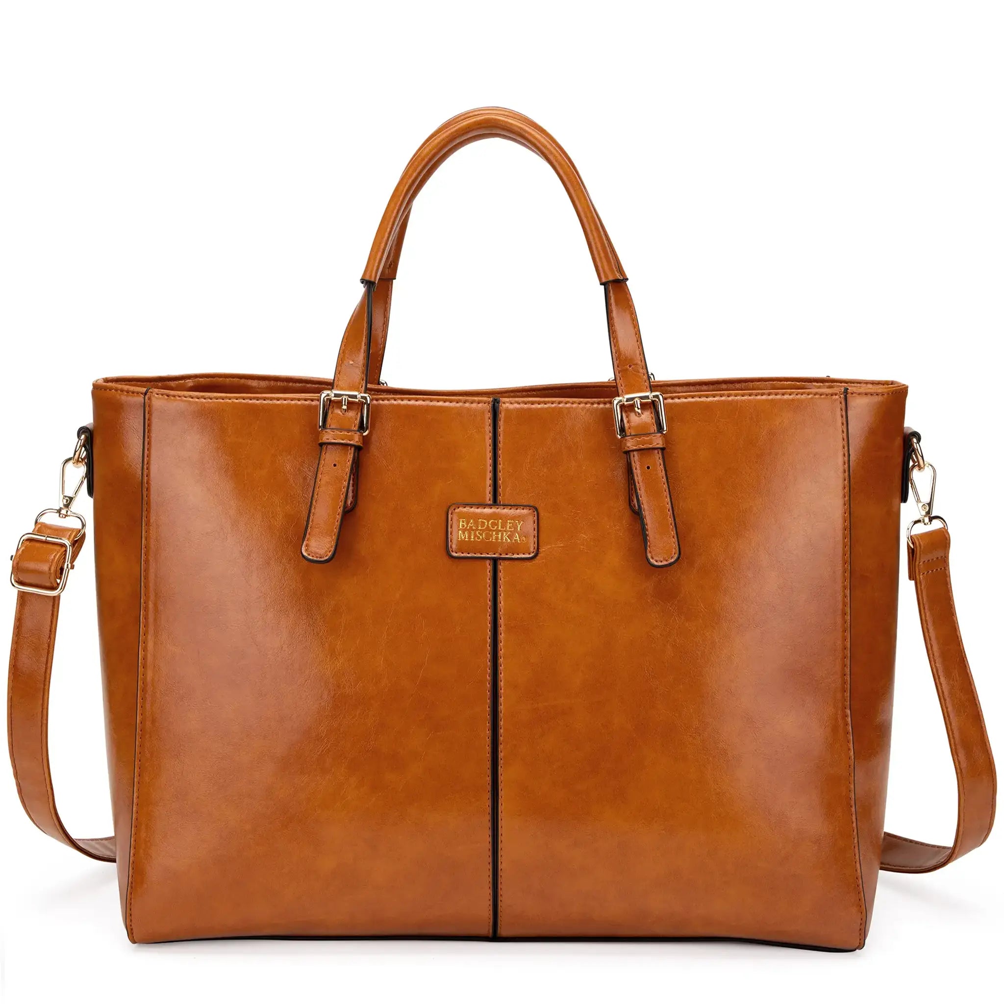 Julia Rustic Vegan Leather Weekender Tote Bag