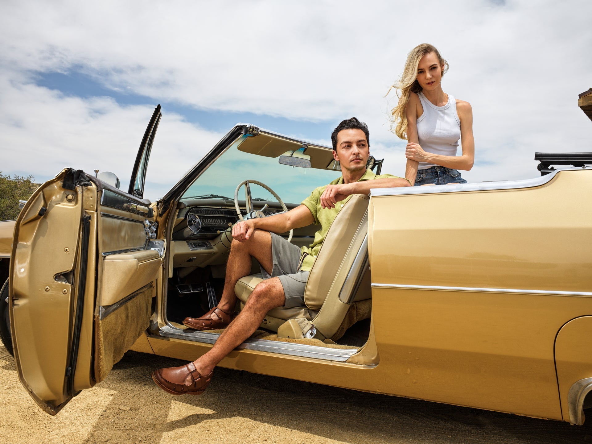 K0753 - 2.8 Inches Taller (Camel Brown) - Lightweight Casual Fisherman Sandal