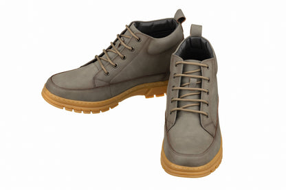 K11551 - 2.8 Inches Taller (Grey) - Casual Hiker Men's Boots