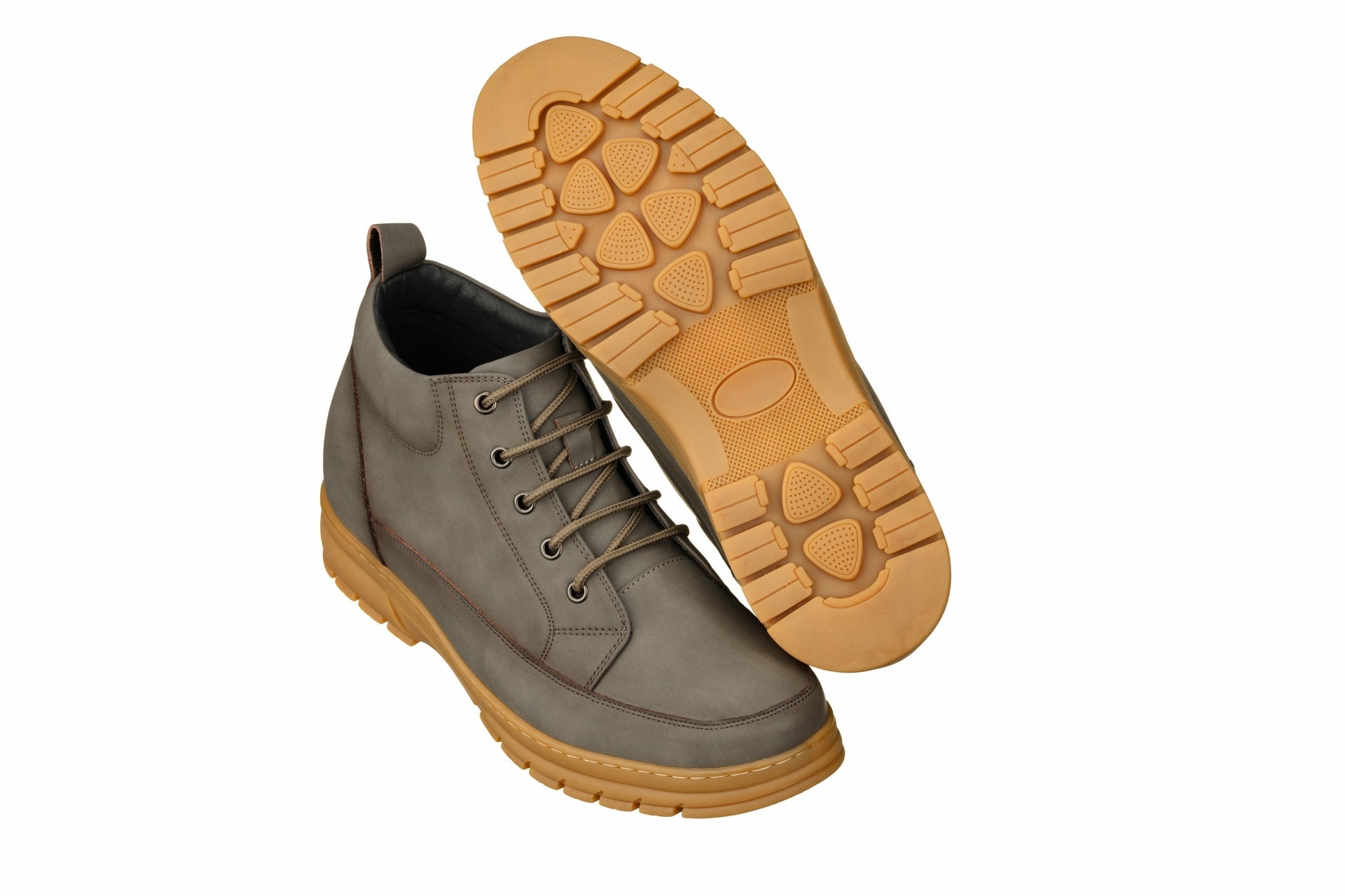 K11551 - 2.8 Inches Taller (Grey) - Casual Hiker Men's Boots