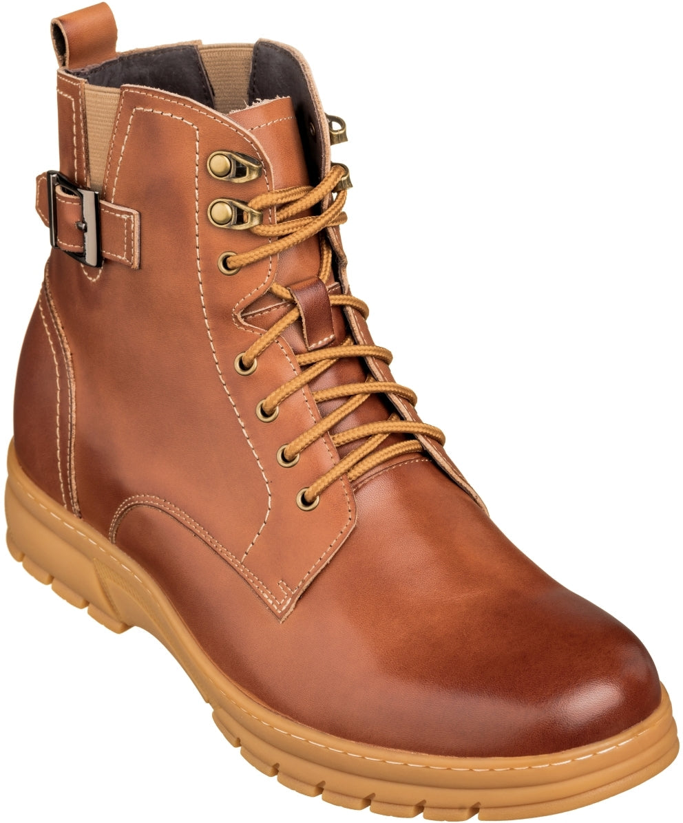 K16205 - 2.8 Inches Taller (Light Brown) - High Top Men's Boots