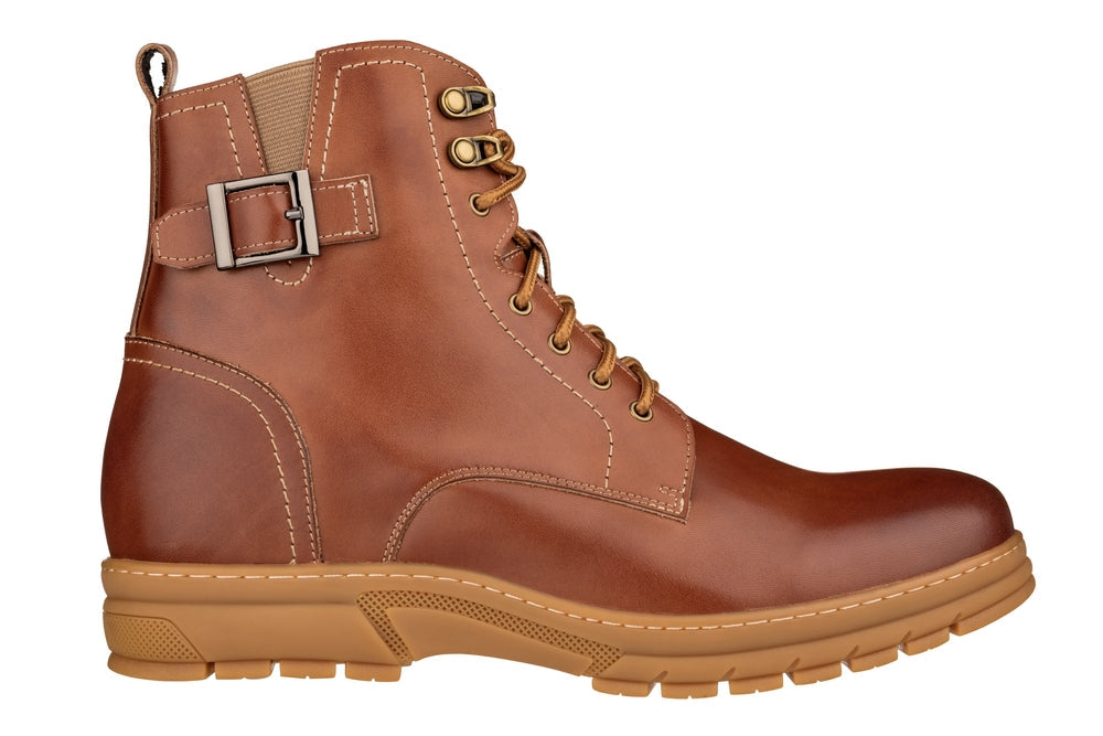K16205 - 2.8 Inches Taller (Light Brown) - High Top Men's Boots