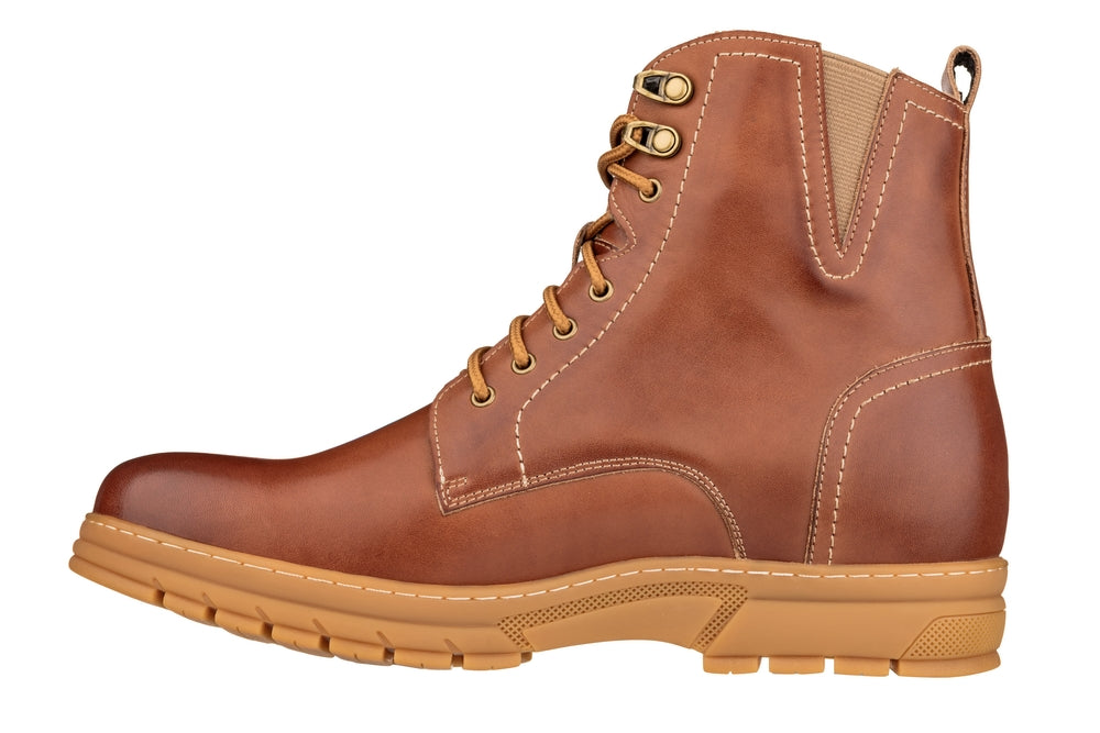 K16205 - 2.8 Inches Taller (Light Brown) - High Top Men's Boots