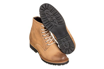 K24403 - 3 Inches Taller (Brown) - Casual Zipper Men's Boots