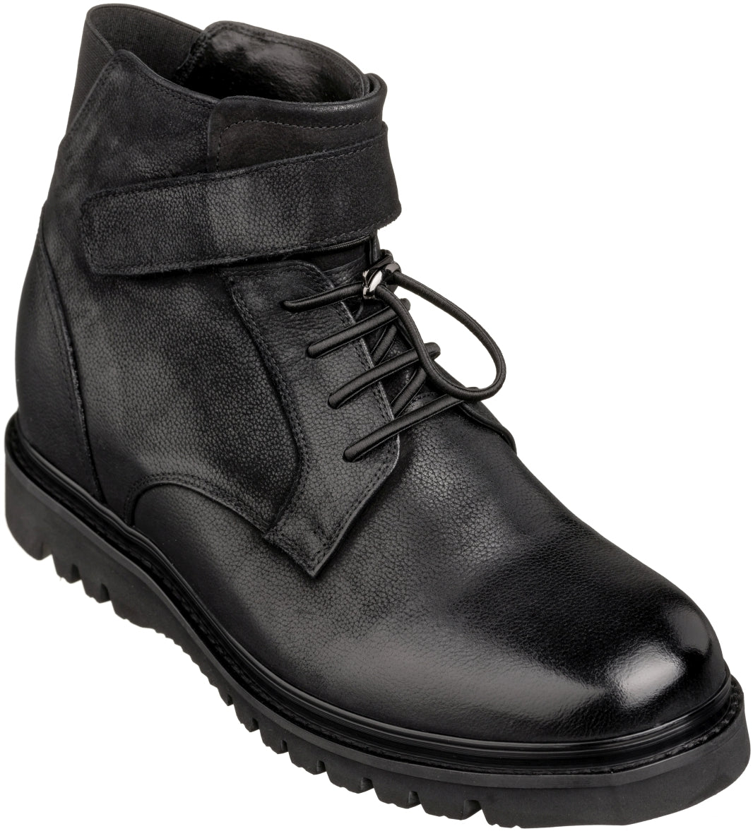 K83114 - 3.2 Inches Taller (Black) - Casual Men's Boots