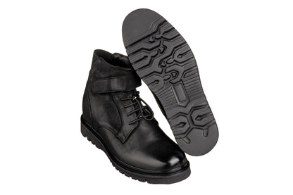 K83114 - 3.2 Inches Taller (Black) - Casual Men's Boots