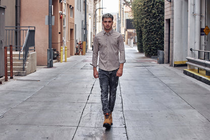 K881803 - 5.2-Inch Taller Brown Nubuck Elevator Men's Boots