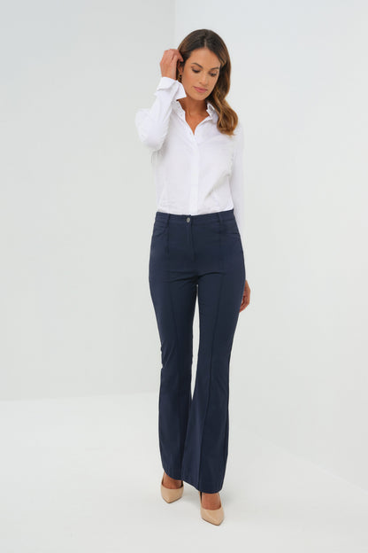 Katya Ultralight Flare Pant with Pintucking