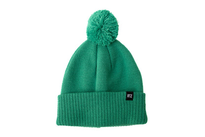 Smiley Pom Pom Beanie Hat