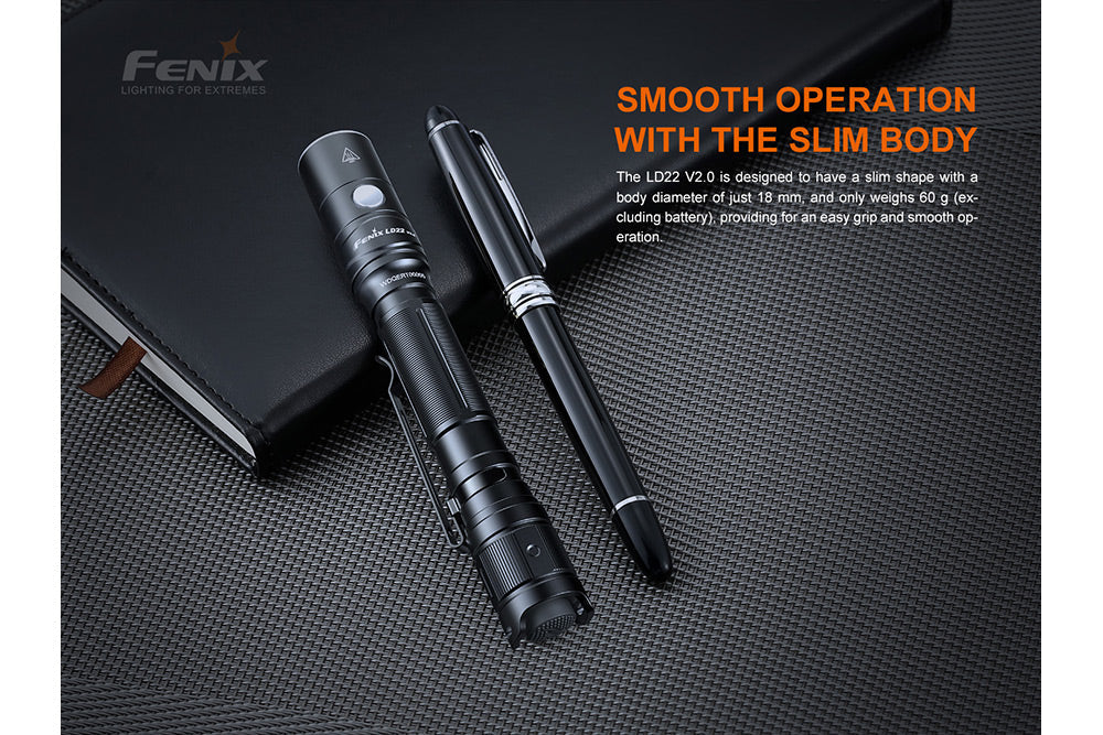 Fenix LD22 V2 Compact LED Flashlight - 800 Lumens