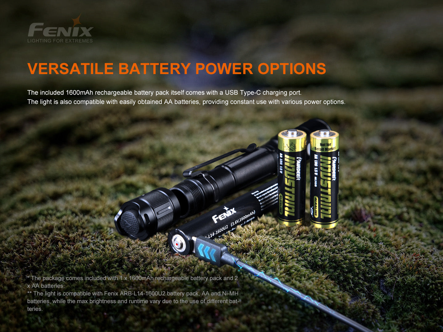 Fenix LD22 V2 Compact LED Flashlight - 800 Lumens