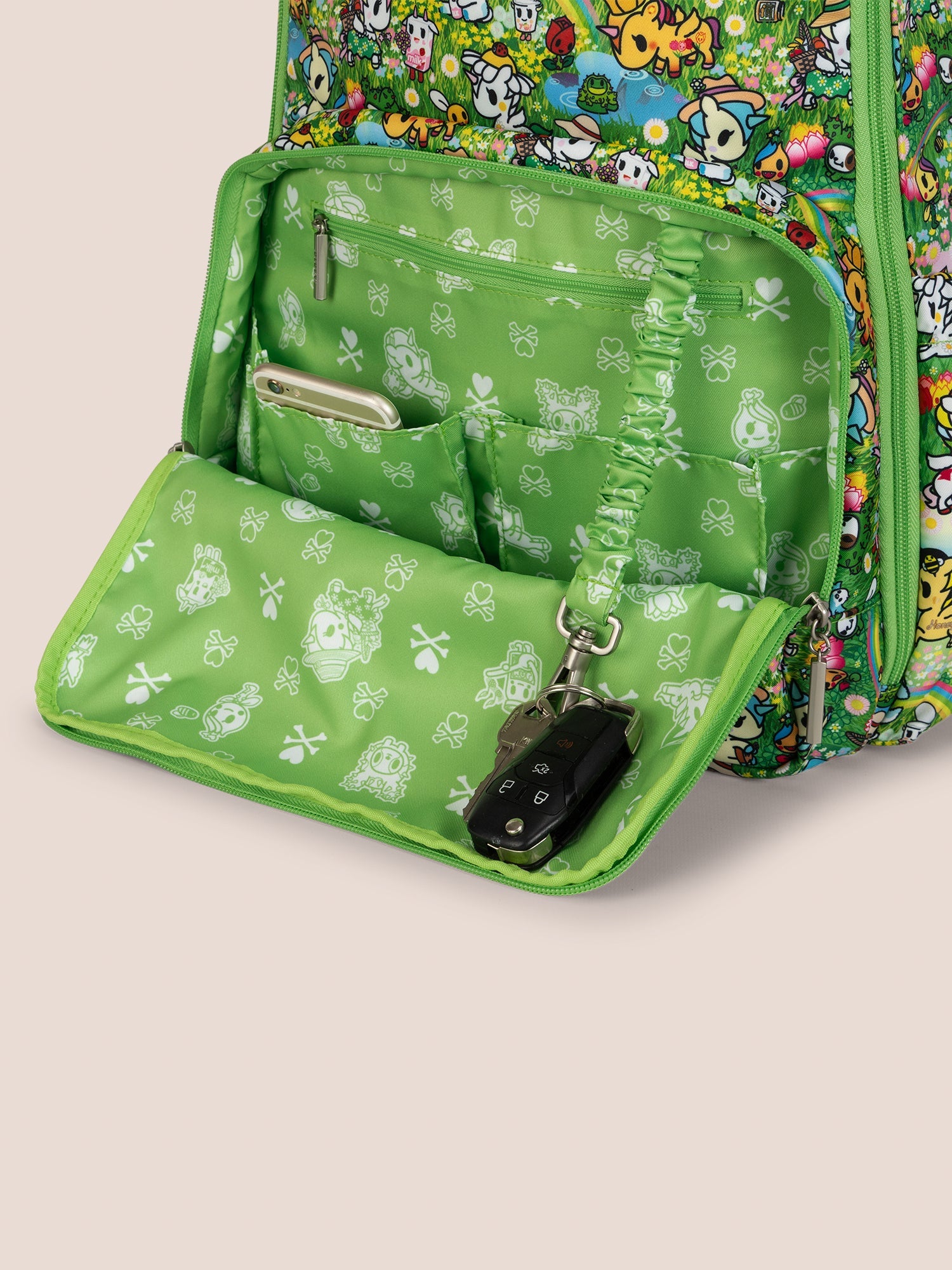 tokidoki Zealous Diaper Bag Backpack - Meadow Blooms