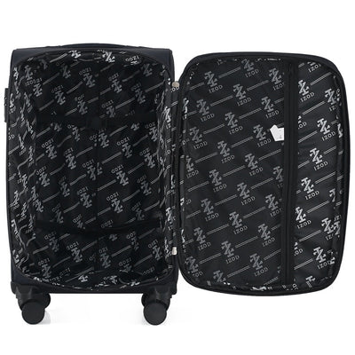 Liam Soft Shell Expandable 3 Piece Spinner Luggage Set with Lock
