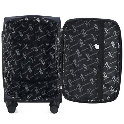 Liam Soft Shell Expandable 3 Piece Spinner Luggage Set with Lock
