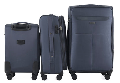 IZOD Liam Soft Shell 3 Piece Luggage Set with Combo Lock