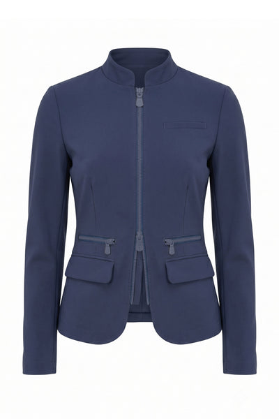 Gisela Aeroflow Zip Front Twill Blazer