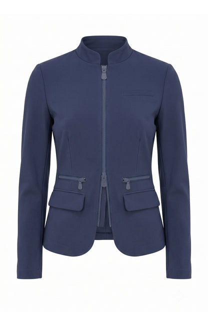 Gisela Aeroflow Zip Front Twill Blazer