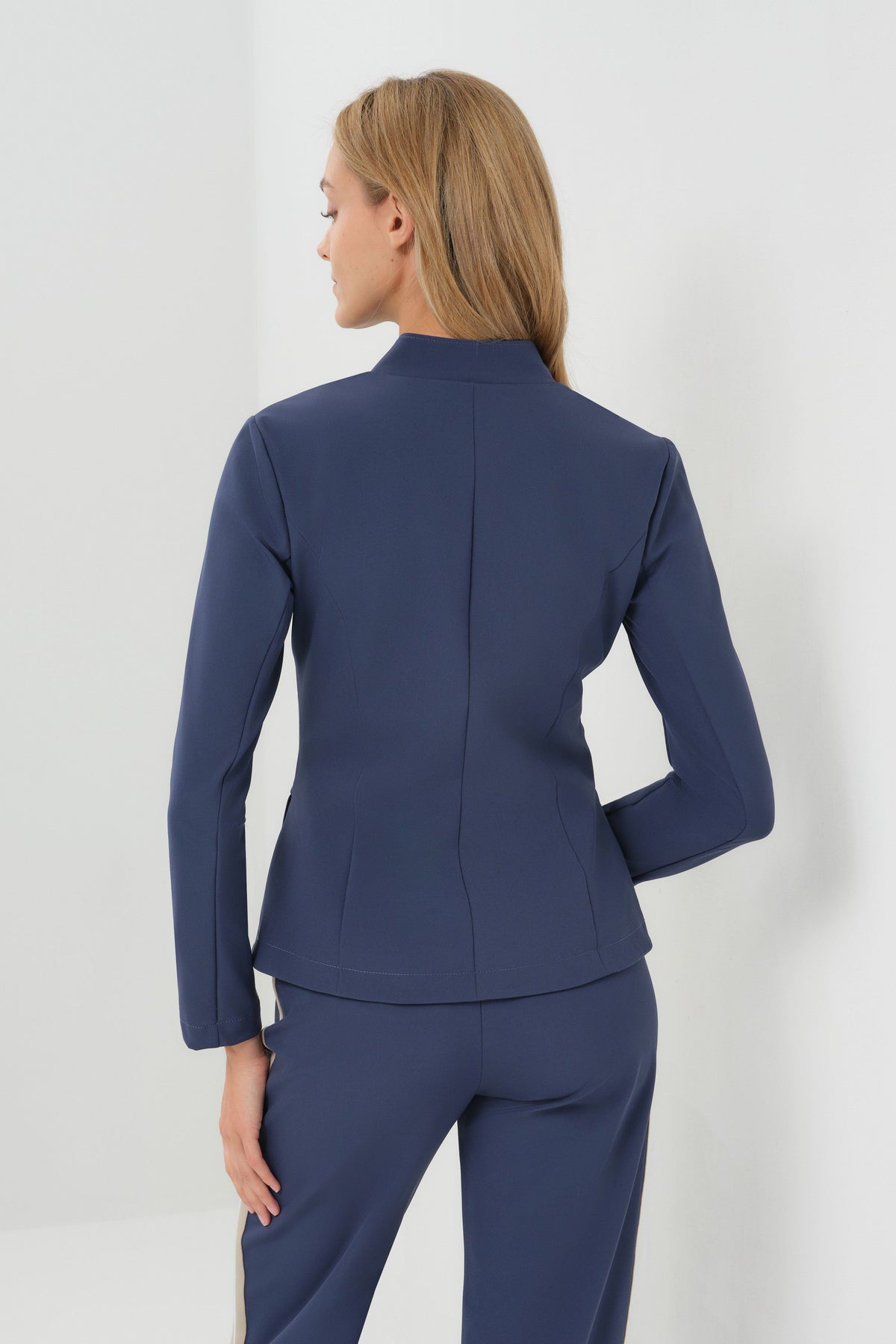Gisela Aeroflow Zip Front Twill Blazer